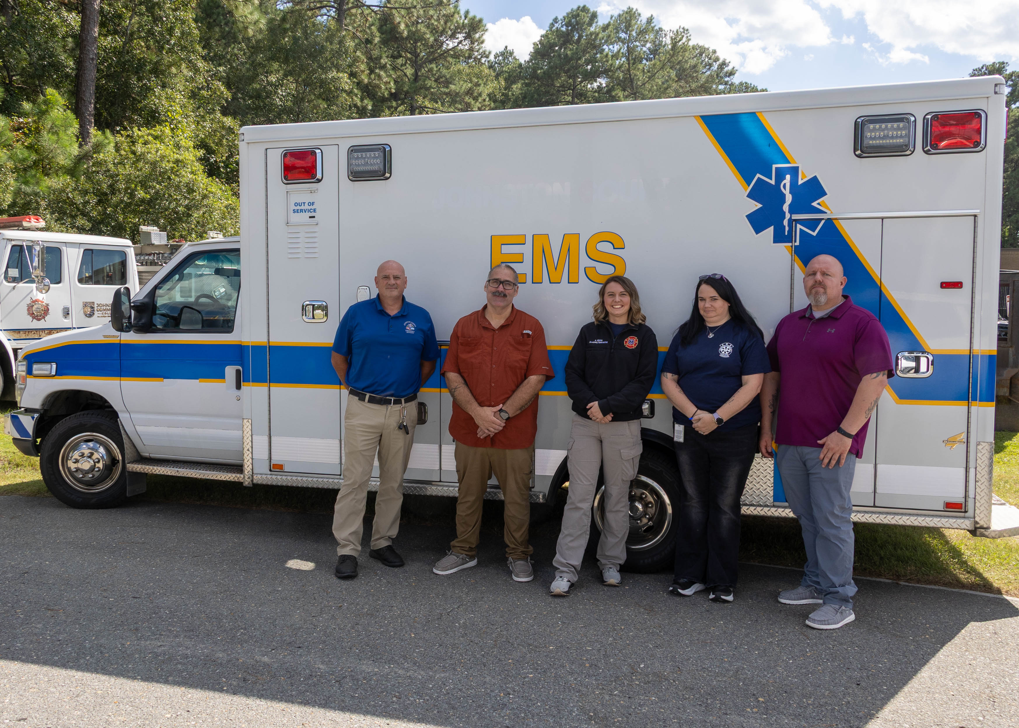 Johnston County Donates Two Ambulances to Johnston Community College