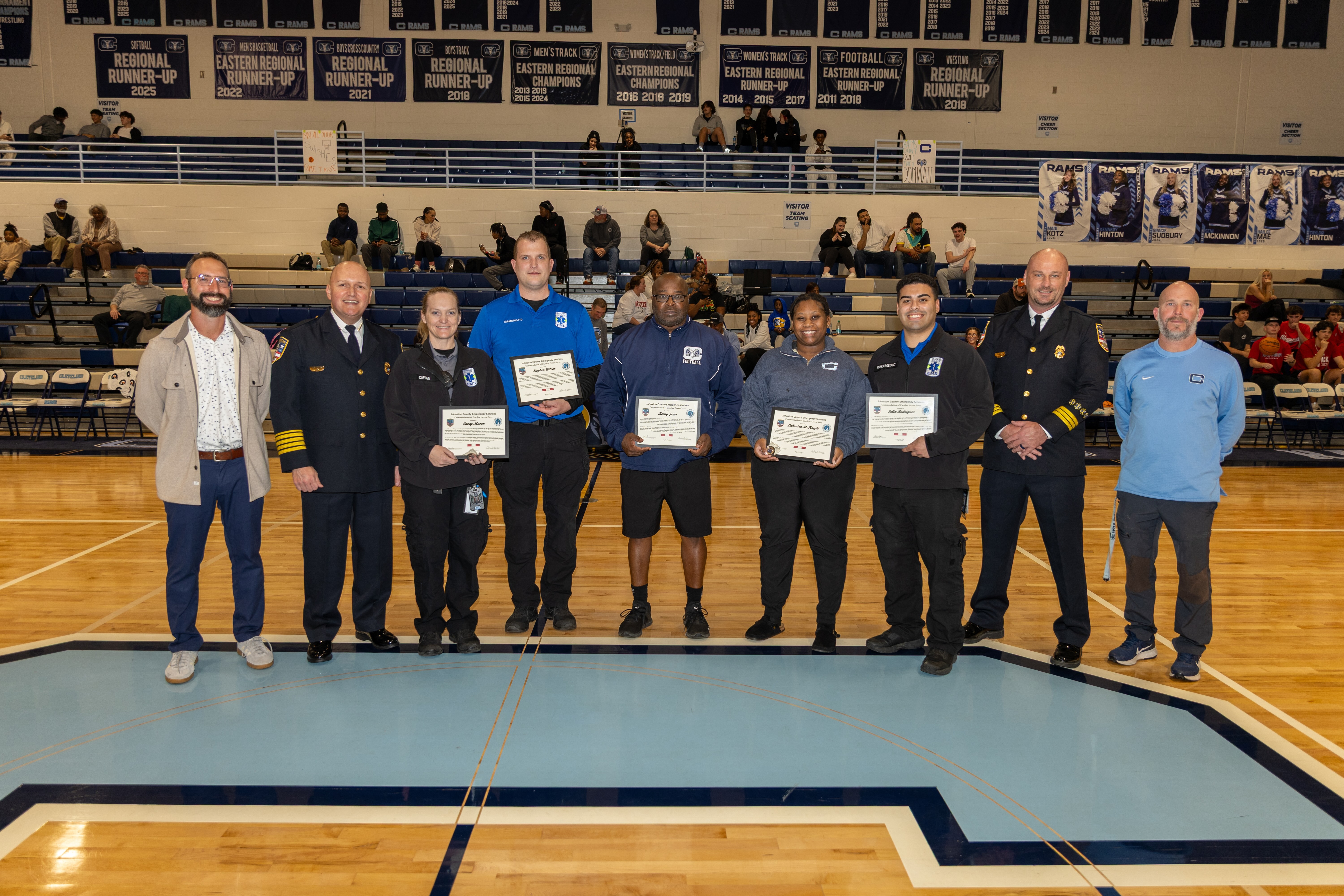 Johnston County EMS Honors Cleveland High, Wake County EMS Staff for Life-Saving Actions