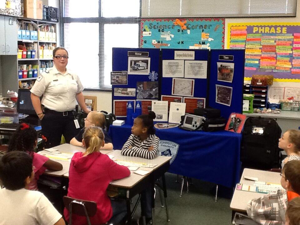 Trifold on Table in Classroom