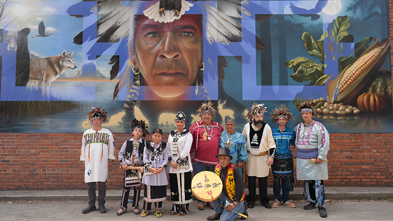 Photo of Tuscarora Nation Mural in Smithfield NC