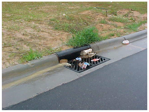 What is Stormwater? Image of drain.